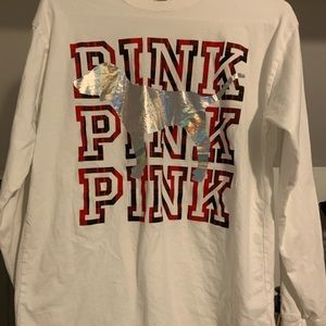 PINK Holographic long sleeve shirt